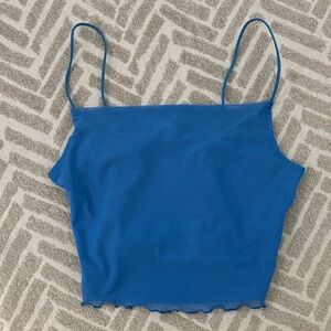 Blue Women's Crop Top